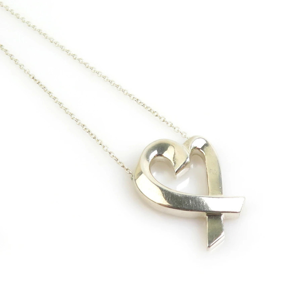 Tiffany Co Loving Heart Necklace Sterling Silver